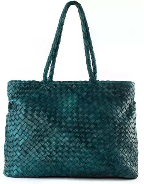 Dragon Diffusion Vintage Mesh Tote Bag Steel Blue