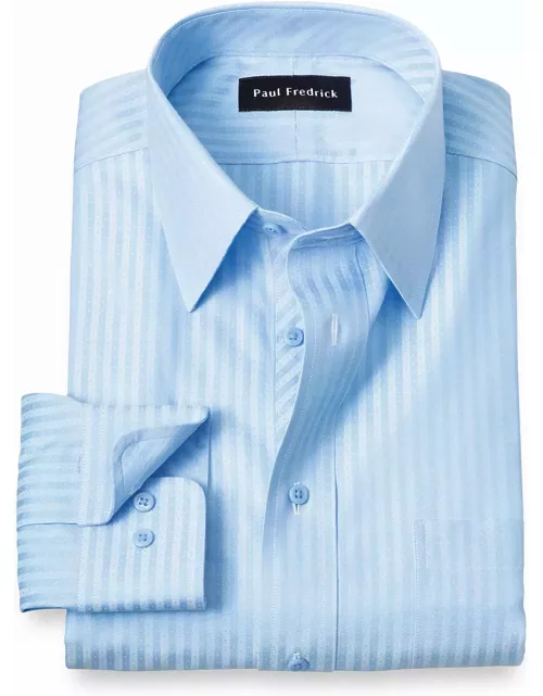 Non-iron Cotton Stripe Dress Shirt