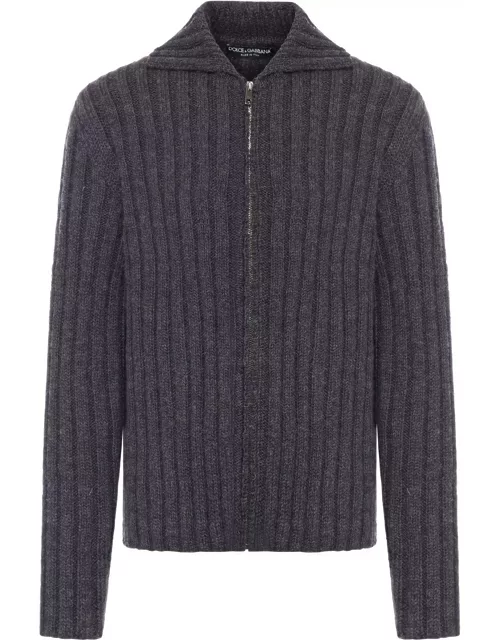 Dolce & Gabbana Zipped Knitted Sweater