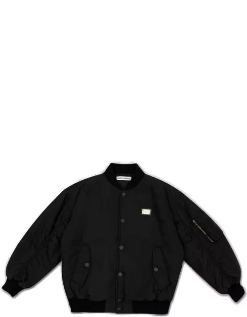 Dolce & Gabbana Buttoned Padded Bomber Jacket