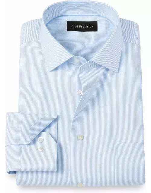 Royal Oxford Comfort Stretch Non-iron Stripe Dress Shirt