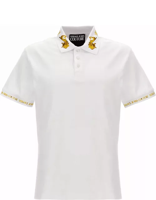 Versace Jeans Couture Logo Print Polo Shirt