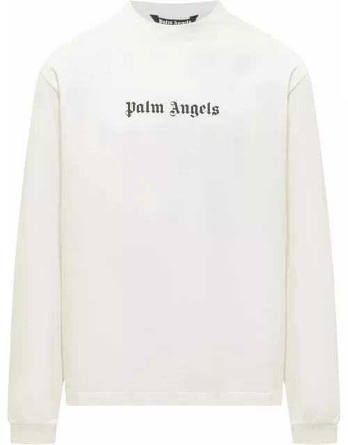 Palm Angels Long Sleeves Logo T-shirt