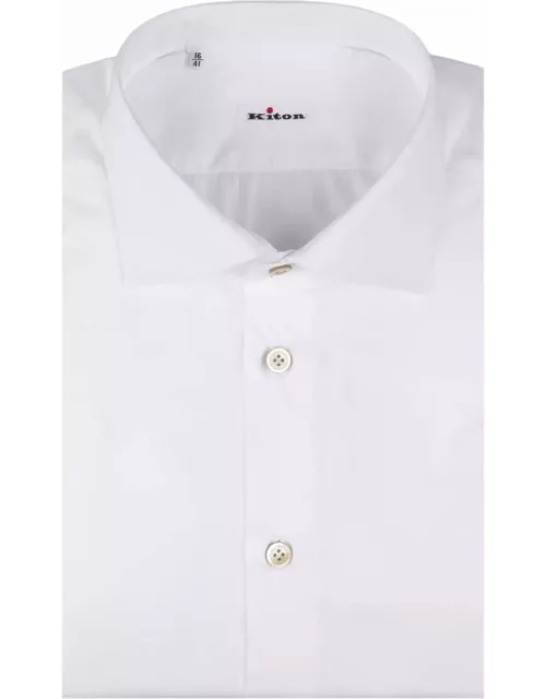 Kiton White Poplin Shirt