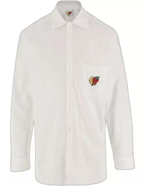 Sky High Farm Cotton Poplin Shirt With Logo