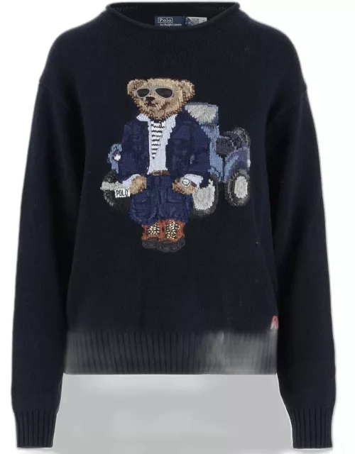 Ralph Lauren Cotton Polo Bear Sweater