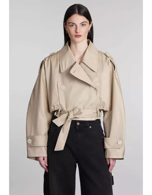 DARKPARK Penelope Casual Jacket In Beige Cotton