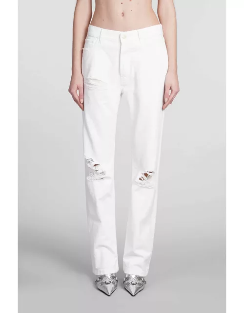 DARKPARK Naomi Jeans In White Cotton