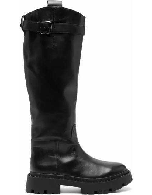 Ash Black Calf Leather Galaxy Boot