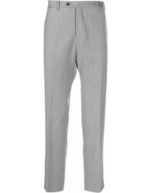Briglia 1949 Light Grey Virgin Wool Blend Trouser