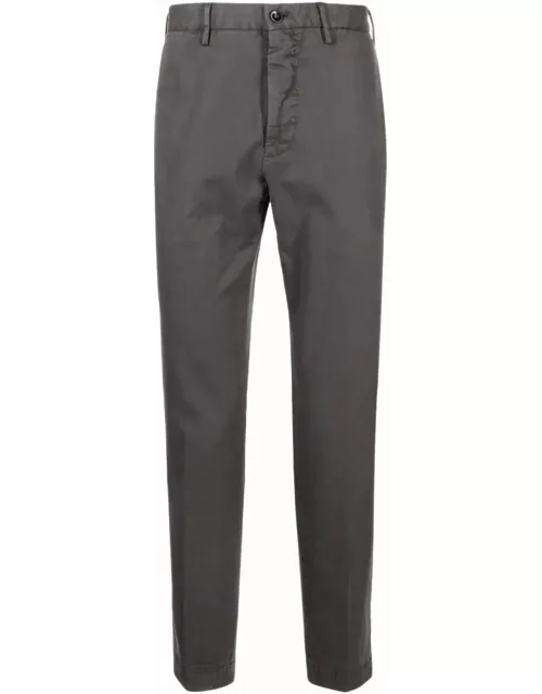 Incotex Grey Stretch-cotton Trouser