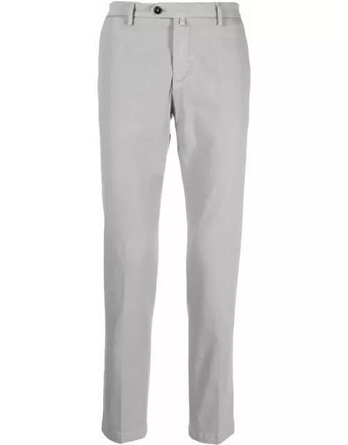 Briglia 1949 Ash Grey Stretch-cotton Trouser