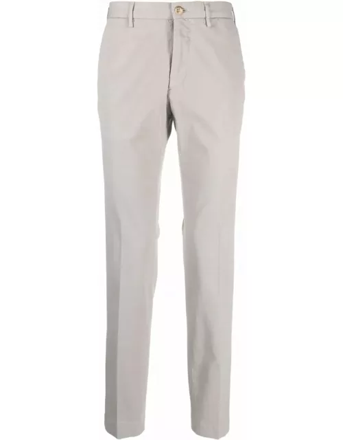 Incotex Light Grey Stretch-cotton Trouser