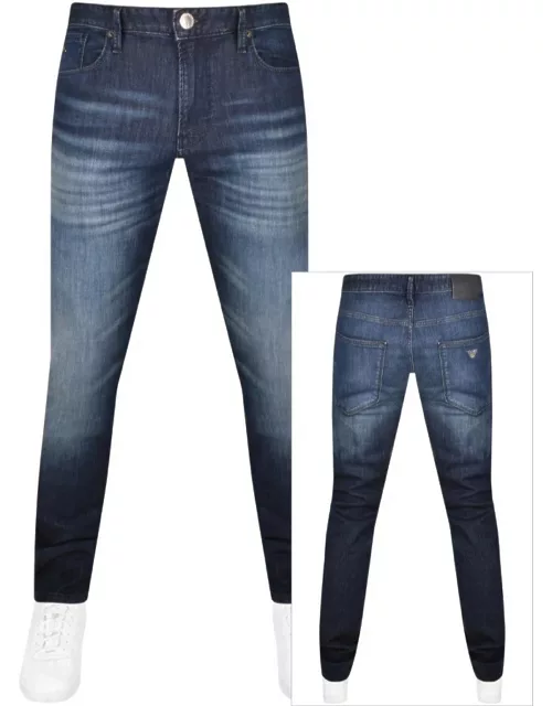 Emporio Armani J06 Slim Fit Jeans Mid Wash Blue