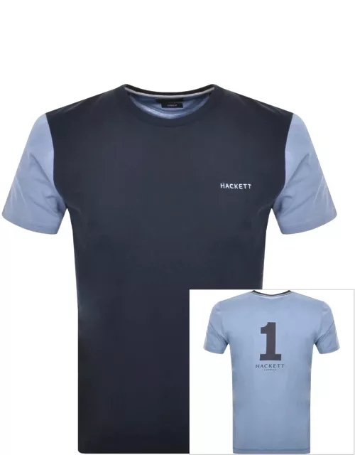 Hackett London Logo T Shirt Navy