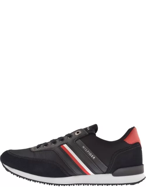 Tommy Hilfiger Runner Mix Trainers Navy