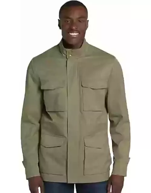 Joseph Abboud Men's Modern Fit Tech Field Jacket Olive