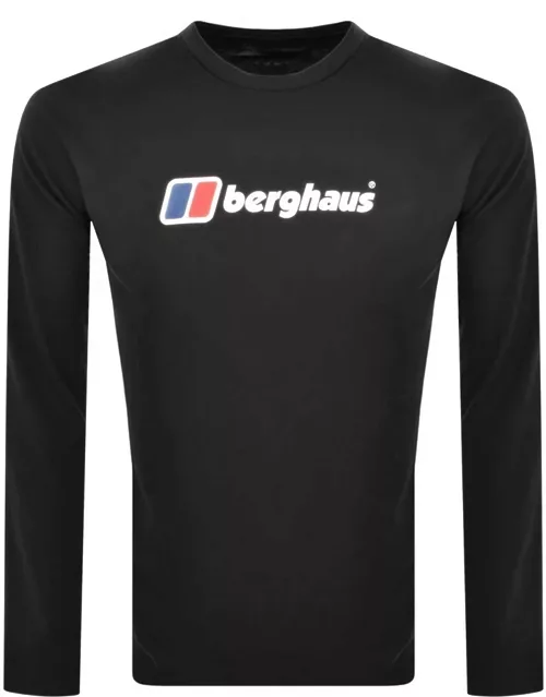 Berghaus Logo Long Sleeve T Shirt Black
