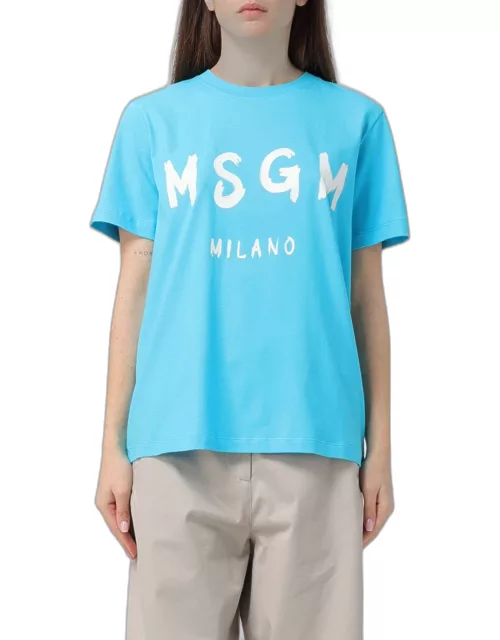 T-Shirt MSGM Woman colour Blue
