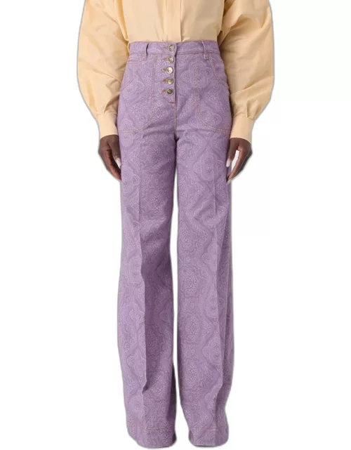 Trousers ETRO Woman colour Lilac