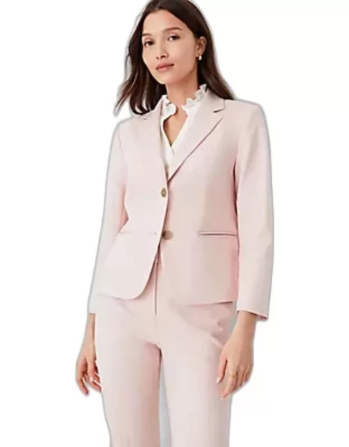 Ann Taylor The Petite Cropped Two Button Blazer in Stretch Cotton