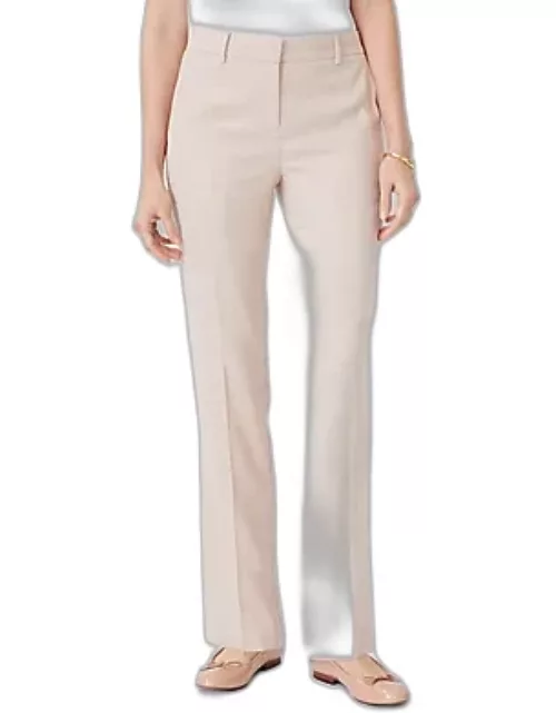 Ann Taylor The Sophia Straight Pant in Textured Crosshatch - Curvy Fit