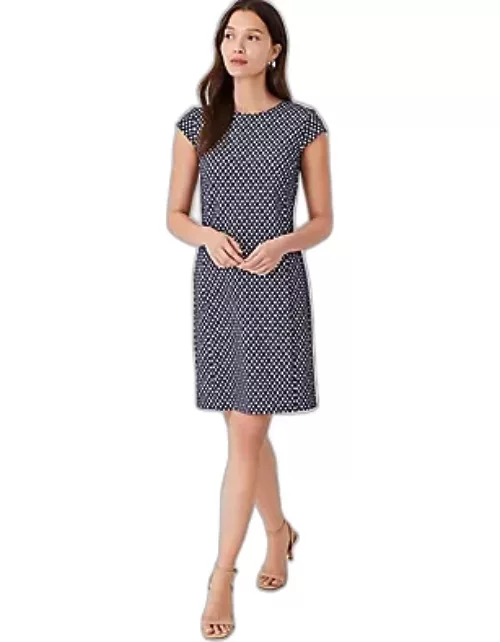 Ann Taylor Petite Checked Flare Dres