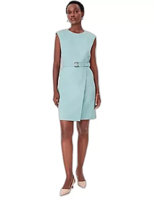 Ann Taylor Petite Belted Flare Dres