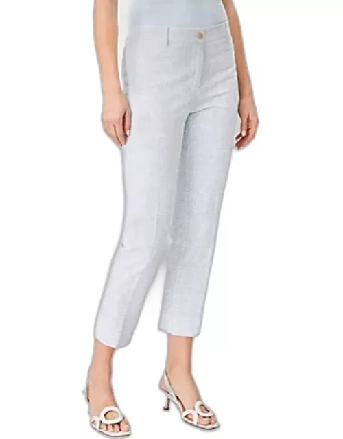 Ann Taylor The Cotton Crop Pant in Geo Texture