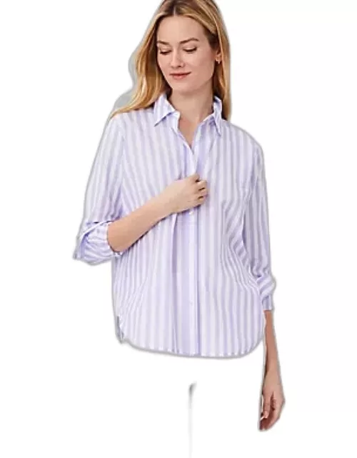 Ann Taylor Tall Stripe Relaxed Perfect Shirt