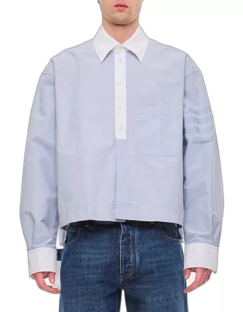 Thom Browne Straight Fit Cotton Shirt Sky blue