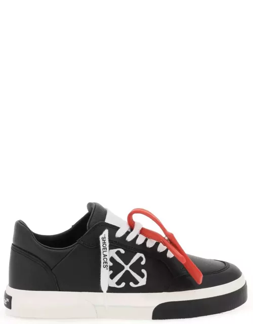 OFF-WHITE Low leather vulcanized sneakers for