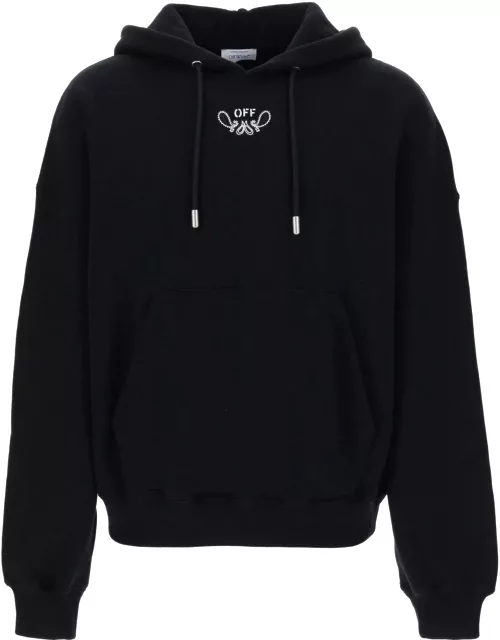 OFF-WHITE hooded sweatshirt with paisley