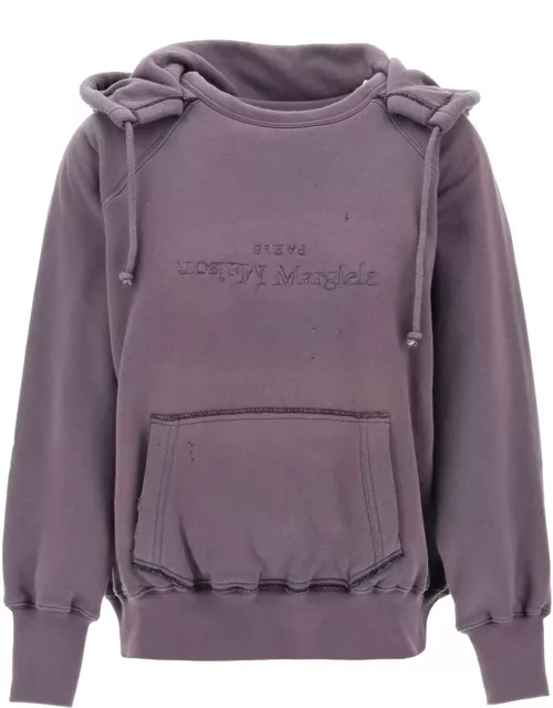 MAISON MARGIELA hoodie with reverse logo and hood