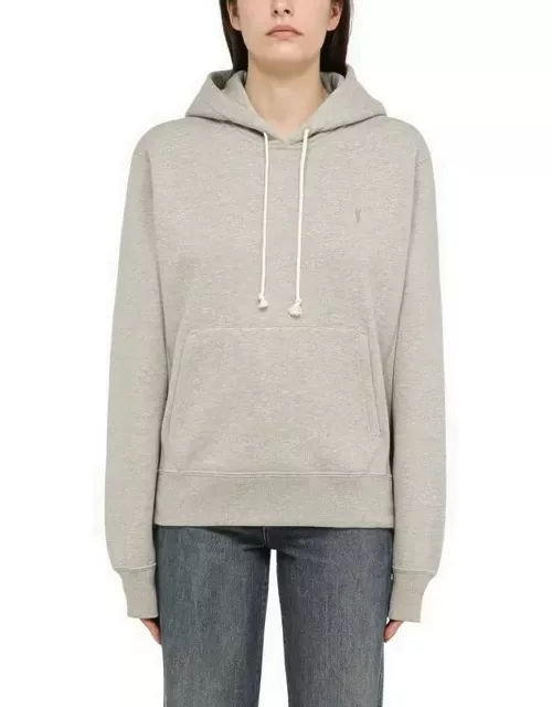 Grey cotton hoodie