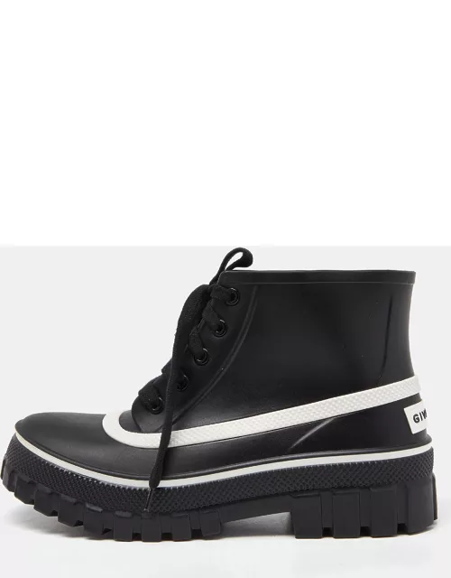 Givenchy Black Rubber Waterproof Rain Boot