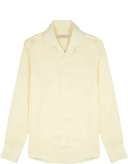 Aurélien Seaside Linen Shirt - Yellow