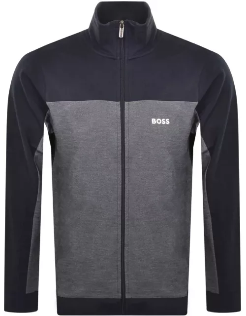 BOSS Full Zip Tracksuit Sweatshirt Navy