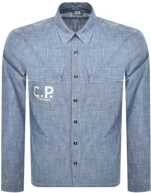 CP Company Long Sleeve Shirt Blue