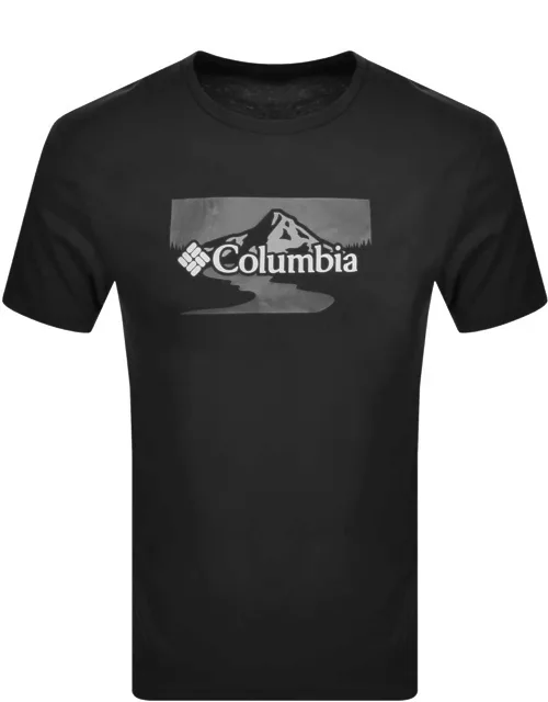Columbia Path Lake Graphic T Shirt Black