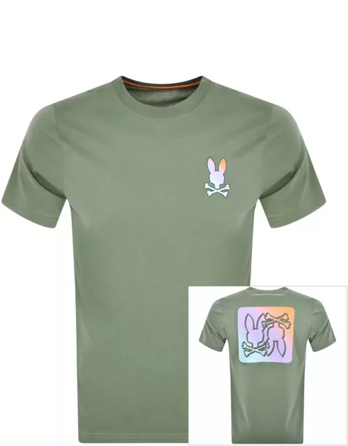 Psycho Bunny Palm Springs Graphic T Shirt Green