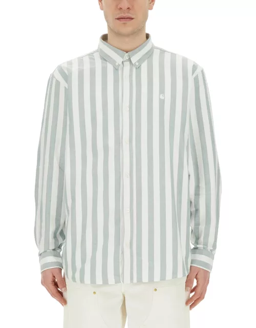 carhartt wip striped shirt