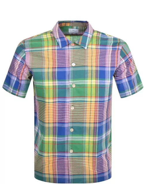 Paul Smith Casual Fit Short Sleeved Shirt Green