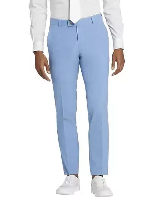 Egara Big & Tall Modern Fit Men's Suit Separates Pants Med Blue