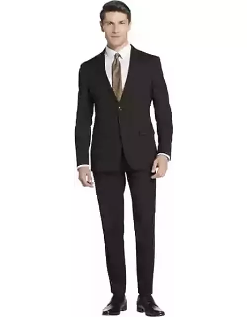 Wilke-Rodriguez Big & Tall Men's Slim Fit Suit Black Solid