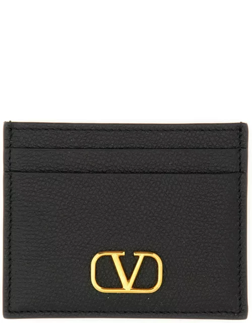 valentino garavani card holder with logo