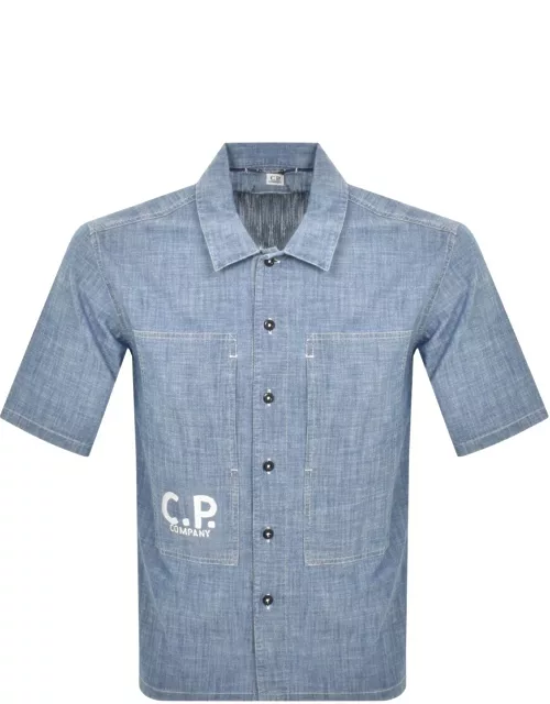 CP Company Short Sleeve Shirt Blue
