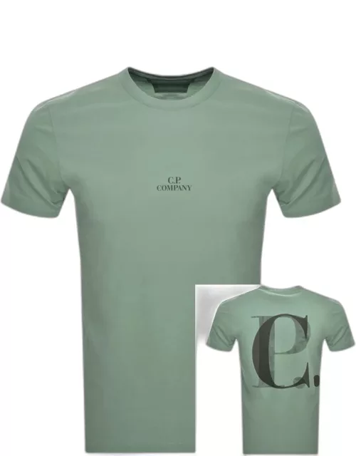 CP Company Jersey Logo T Shirt Green