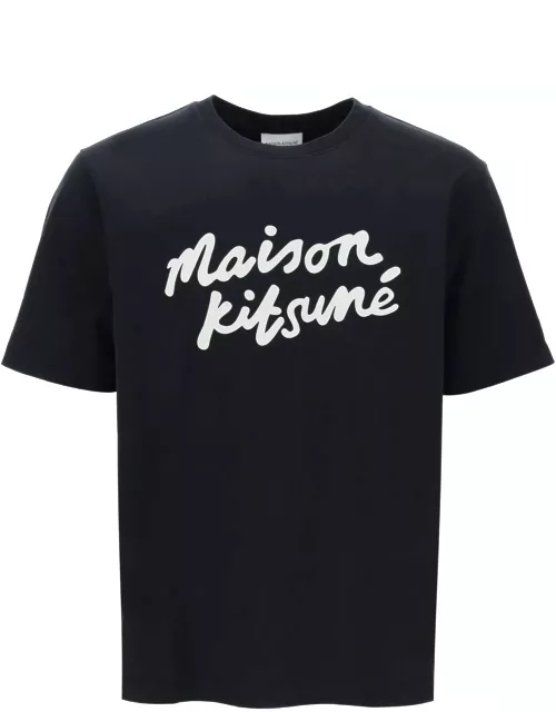 MAISON KITSUNE t-shirt with logo in handwriting