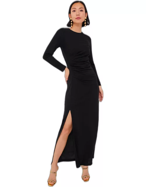 Black Ruched Nicole Dres